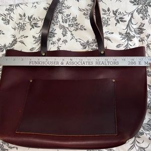 Portland leather tote